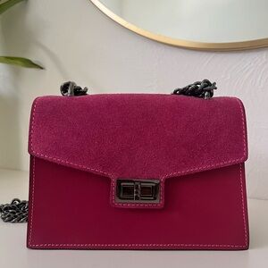 Pink Suede Women's Purse
